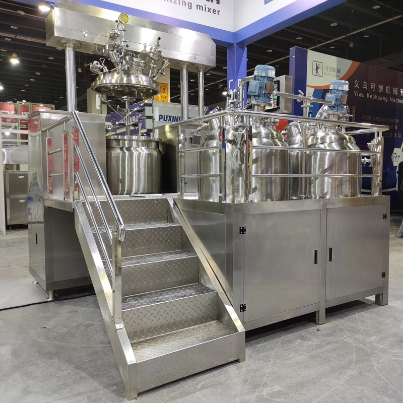 Vacuum Emulsifying Machine with Steam Heating Cosmetic Making Machine