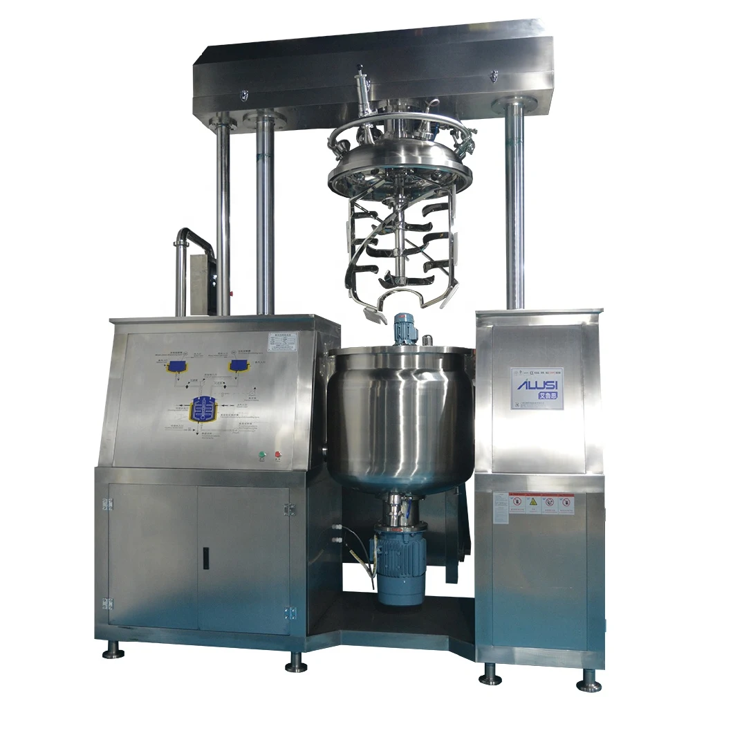 Vacuum Emulsifying Machine with Steam Heating Cosmetic Making Machine