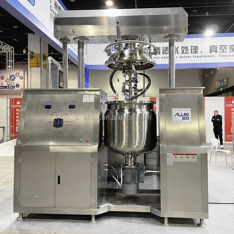 Vacuum Emulsifying Machine with Steam Heating Cosmetic Making Machine