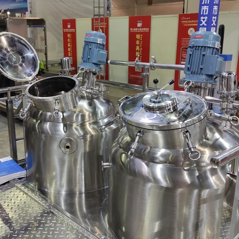 Vacuum Emulsifying Machine with Steam Heating Cosmetic Making Machine