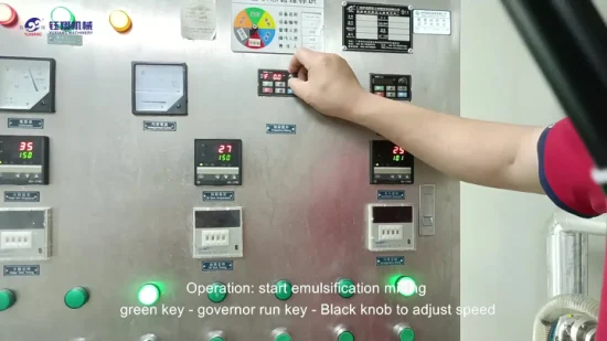 Máquina de mistura de pomada de emulsificação a vácuo de loção chinesa de alta velocidade